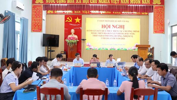 SƠN TÂY HẠ ĐÁNH GIÁ KẾT QUẢ THỰC HIỆN CÁC CHƯƠNG TRÌNH MỤC TIÊU QUỐC GIA 9 THÁNG ĐẦU NĂM 2026