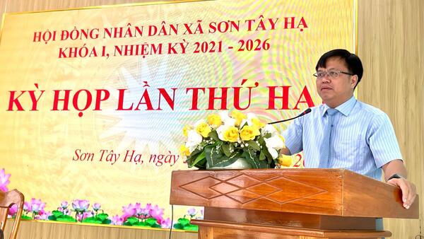 HĐND xã Sơn Tây Hạ tổ chức kỳ họp lần thứ 2 (kỳ họp thường kỳ giữa năm 2025)